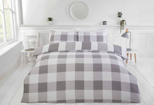 Load image into Gallery viewer, Chambray Grey Eco Friendly Duvet Set

