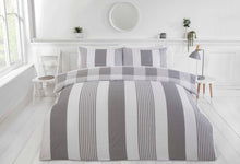 Load image into Gallery viewer, Chambray Grey Eco Friendly Duvet Set
