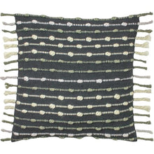 Load image into Gallery viewer, Dhadit Stripe Charcoal/Natural Cushion Cover
