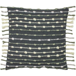 Dhadit Stripe Charcoal/Natural Cushion Cover