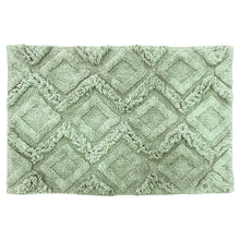 Load image into Gallery viewer, Diamond Tufted Bath Mat Sage Green
