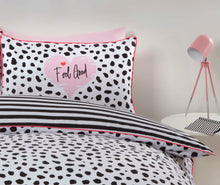 Load image into Gallery viewer, Dalmatian Black/White Duvet Set

