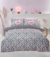 Load image into Gallery viewer, Dalmatian Black/White Duvet Set
