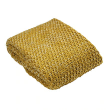 Load image into Gallery viewer, Elina Ochre Knitted Throw

