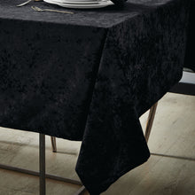 Load image into Gallery viewer, Crushed Velvet Table Linen Range - Black
