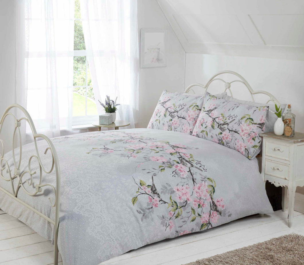 Eloise Grey Duvet Set - Single
