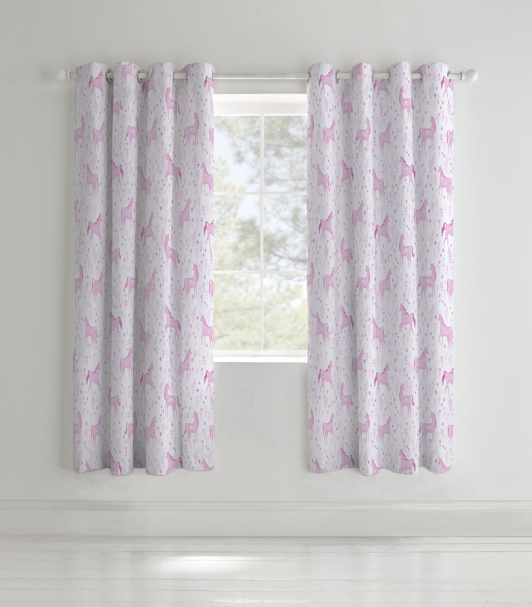 Folk Unicorn Curtains (66