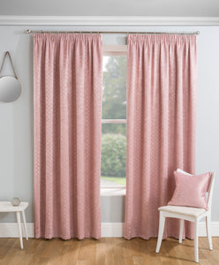 Gemini Blush Tape Top Curtains