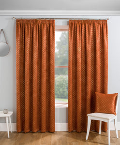 Gemini Spice Tape Top Curtains