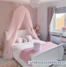 Load image into Gallery viewer, Halo Pink Eyelet Curtains
