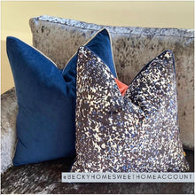 Load image into Gallery viewer, Meridian Navy/Silver Large Cushion Cover
