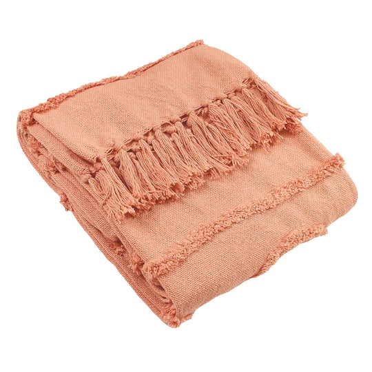 Jakarta Blush Tufted Woven Throw