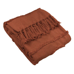 Jakarta Pecan Tufted Woven Throw