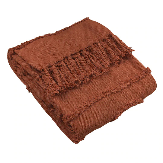 Jakarta Pecan Tufted Woven Throw