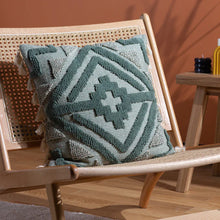 Load image into Gallery viewer, Kalai Eucalyptus Tuft Tasselled Cushion Cover
