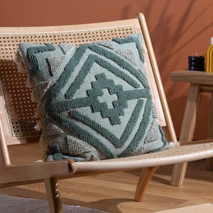 Kalai Eucalyptus Tuft Tasselled Cushion Cover