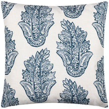 Load image into Gallery viewer, Outdoor Filled Cushion- Paisley / Teal
