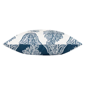 Outdoor Filled Cushion- Paisley / Teal
