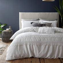 Load image into Gallery viewer, *Izmir Tassel White Duvet Set (DOUBLE AND SUPER KING)
