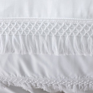 *Izmir Tassel White Duvet Set (DOUBLE AND SUPER KING)