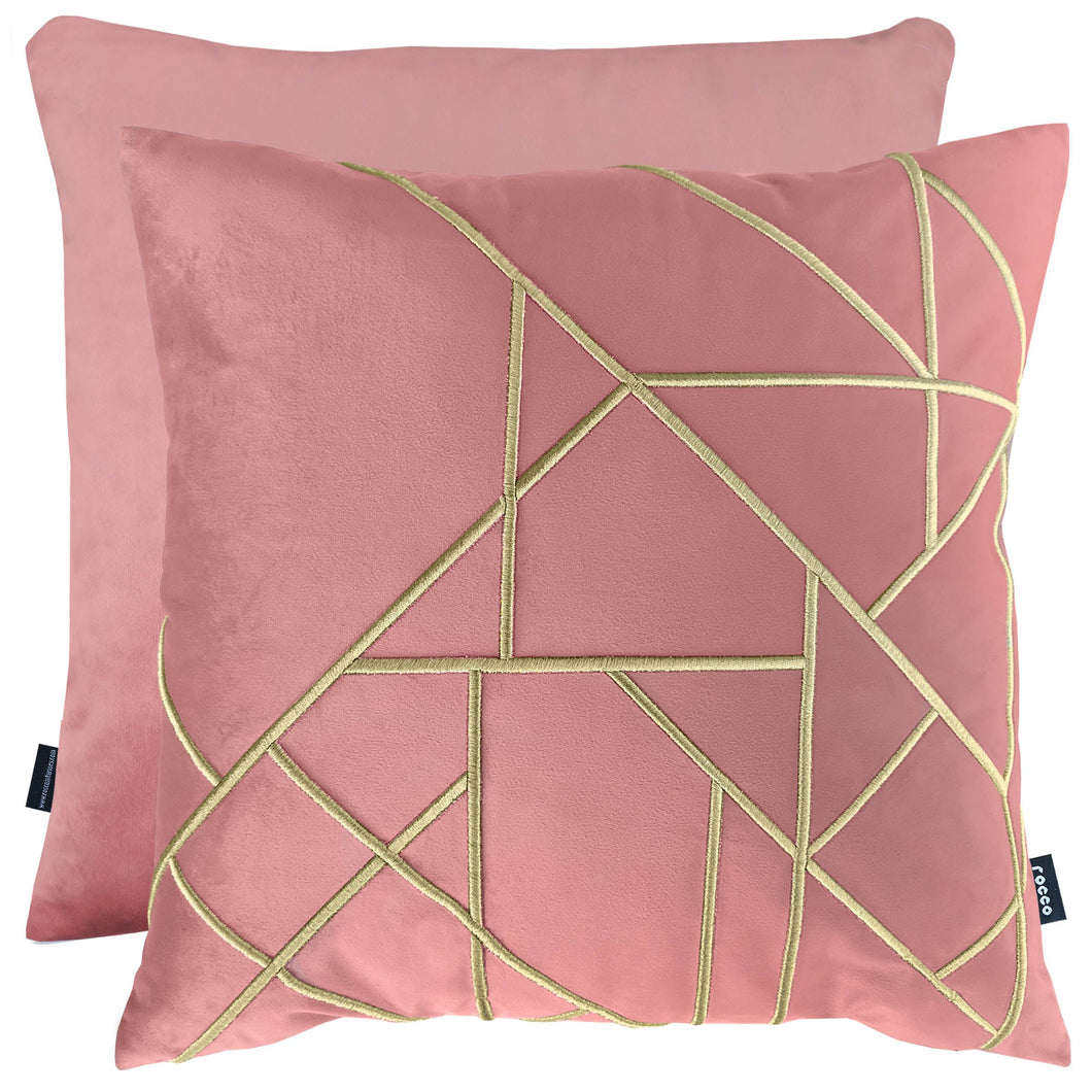 Linear Blush Cushion Cover