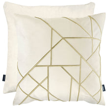 Load image into Gallery viewer, Linear Cream Cushion Cover
