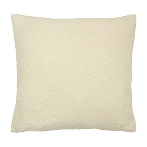 Fleece Square Large Filled Cushion - Ivory