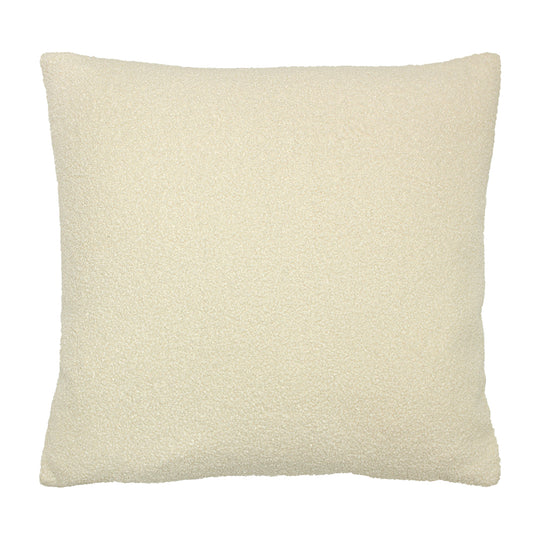Fleece Square Large Filled Cushion - Ivory