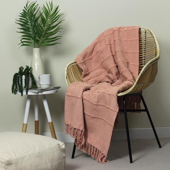 Motti Blush Pink Throw