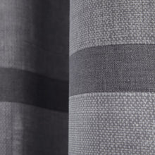Load image into Gallery viewer, Melville Woven Texture Grey Eyelet Curtains (66&quot; X 90&quot;)
