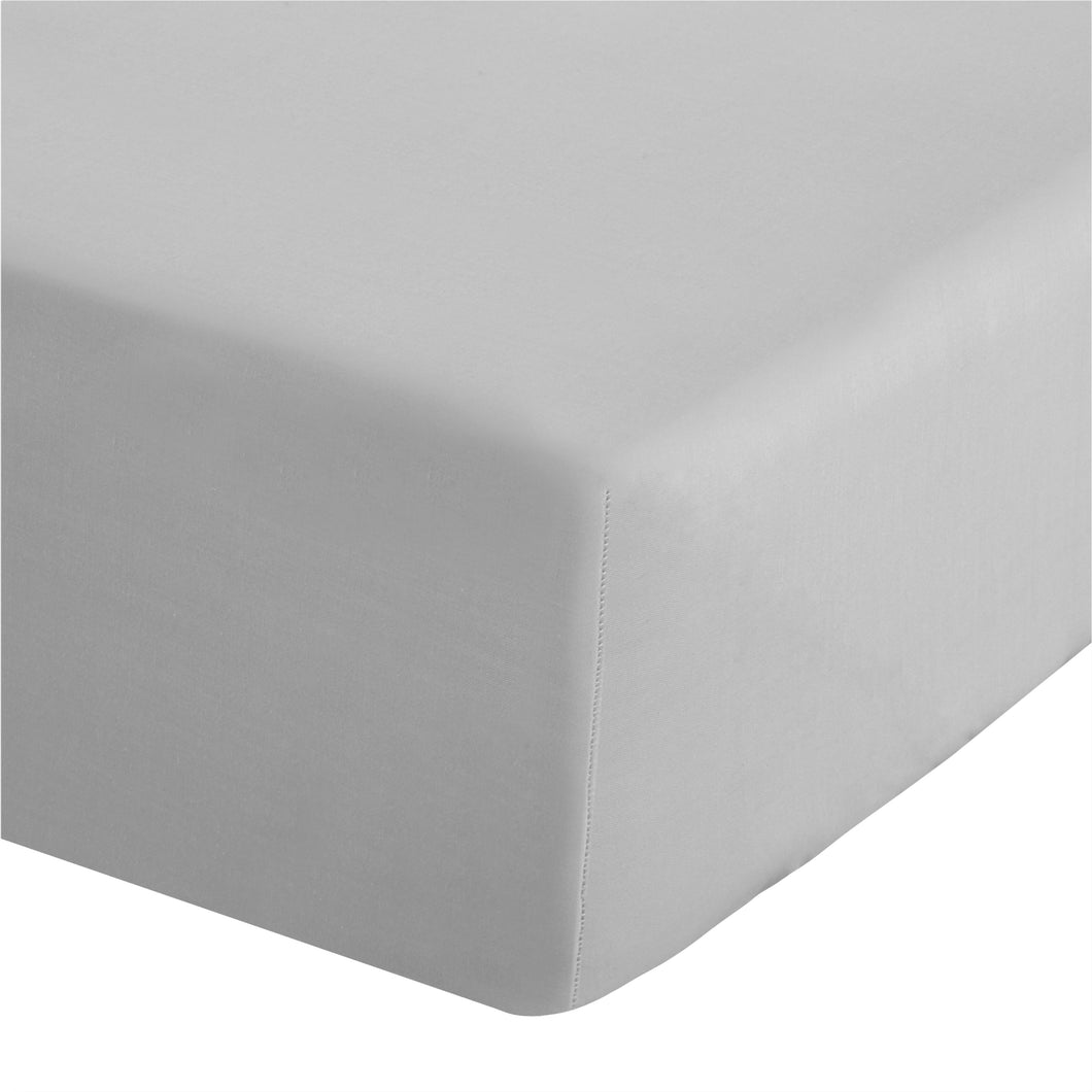 200 Thread Count Fitted Sheet - Silver