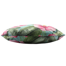 Load image into Gallery viewer, Orchids Duck Egg Outdoor Filled Cushion
