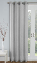 Load image into Gallery viewer, Palm Silver Eyelet Voile Panel
