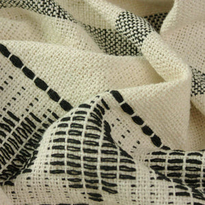 Pangea Black/Natural Woven Throw