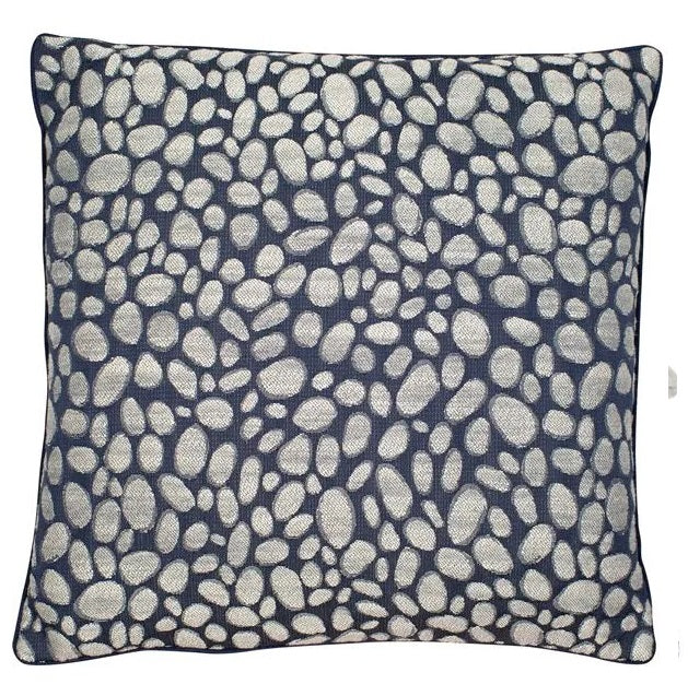 Pebbles Navy Cushion cover