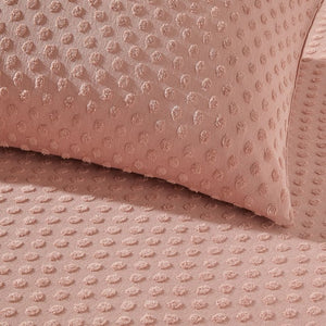 Polka Tuft Blush Cotton Duvet Set