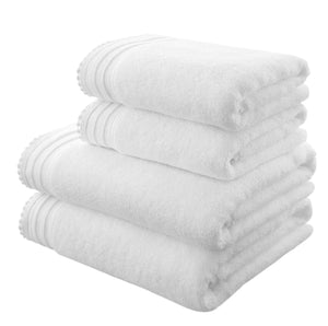 Pom Pom White Towel Range