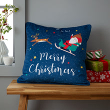 Load image into Gallery viewer, Santa&#39;s Christmas Wonderland Cushion cover
