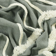 Load image into Gallery viewer, Rainbow Tuft Throw - Grey
