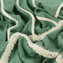 Load image into Gallery viewer, Rainbow Tuft Throw - Green
