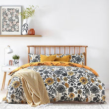 Load image into Gallery viewer, *Scandi Poppy Floral Duvet Set (SINGLE AND SUPERKING)
