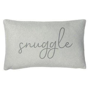 Snuggle Sheared Filled Bolster Cushion - Grey