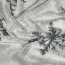 Load image into Gallery viewer, Snowflake Fleece Throw - Silver
