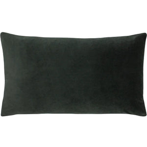 Charcoal Velvet Filled Bolster Cushion
