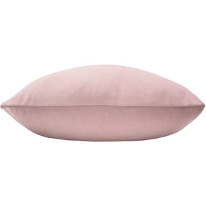 Powder Pink Velvet Filled Bolster Cushion