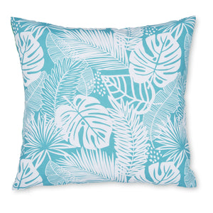 Tropical Birds Filled Outdoor Cushion - Teal