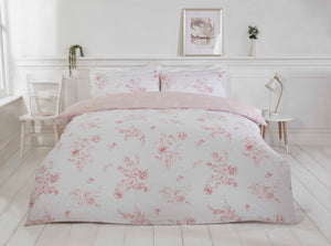 Sadie Blush Pink Eco Friendly Duvet Set