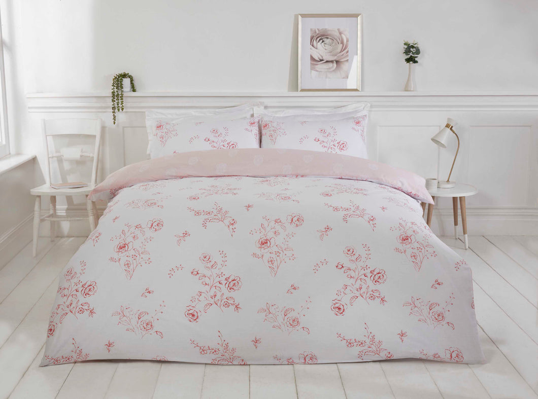 Sadie Blush Pink Eco Friendly Duvet Set