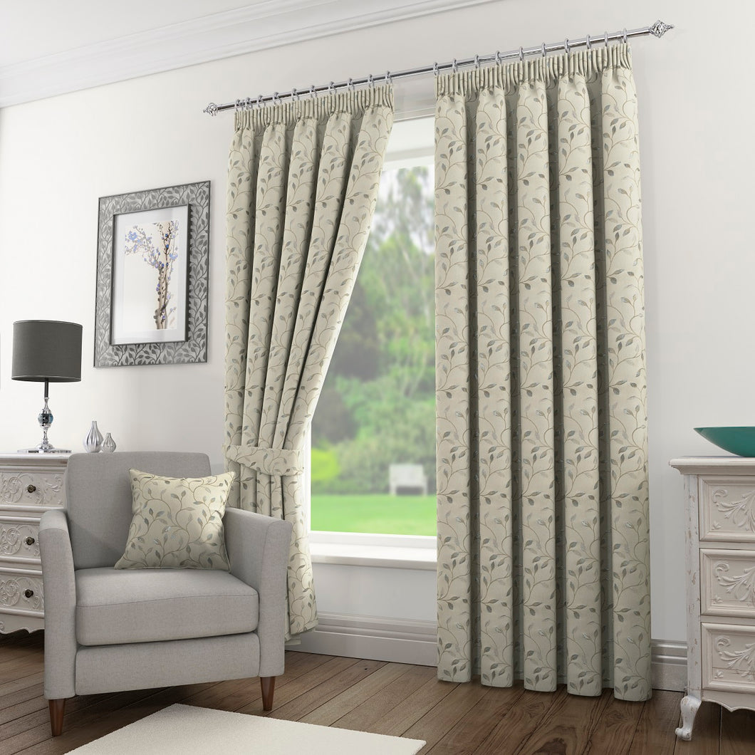 Sherwood Silver/Grey Tape Top Curtains