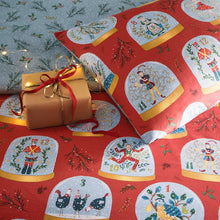 Load image into Gallery viewer, Twelve Days of Christmas Festive Duvet Set - Red
